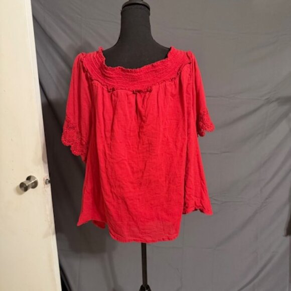 LANE BRYANT Off-Shoulder Blouse Size 22/24 - Picture 2 of 3